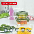 Super market hot selling glass container with airtight lid